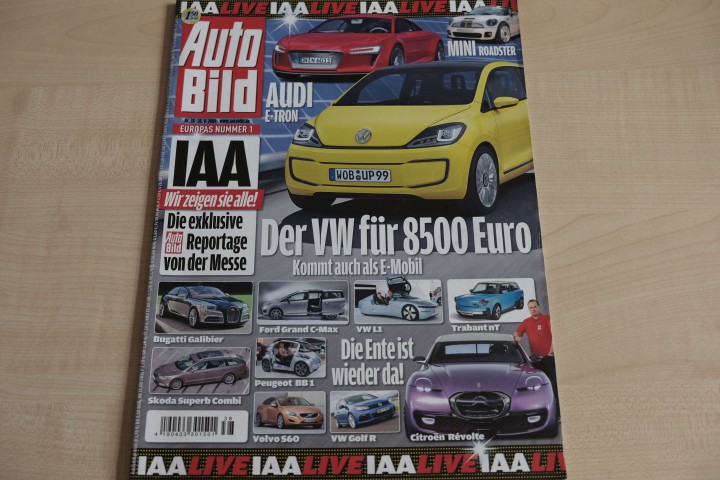 Deckblatt Auto Bild (38/2009)